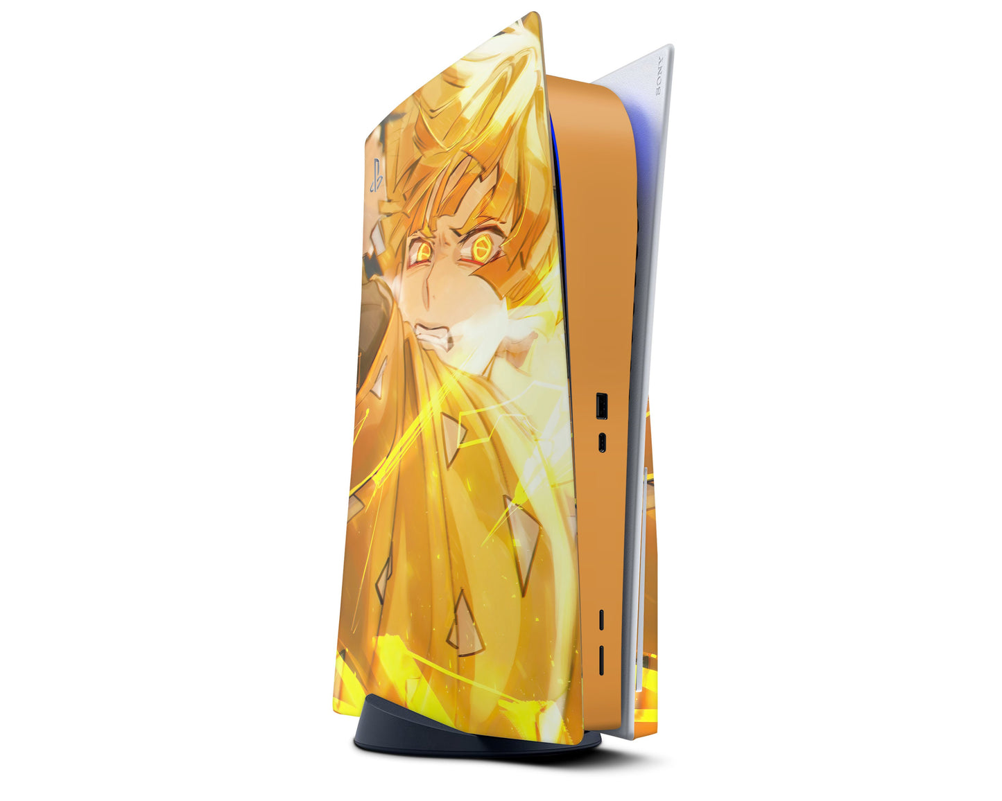 Anime Town Creations PS5 Demon Slayer Zenitsu PS5 Skins - Anime Demon Slayer Skin