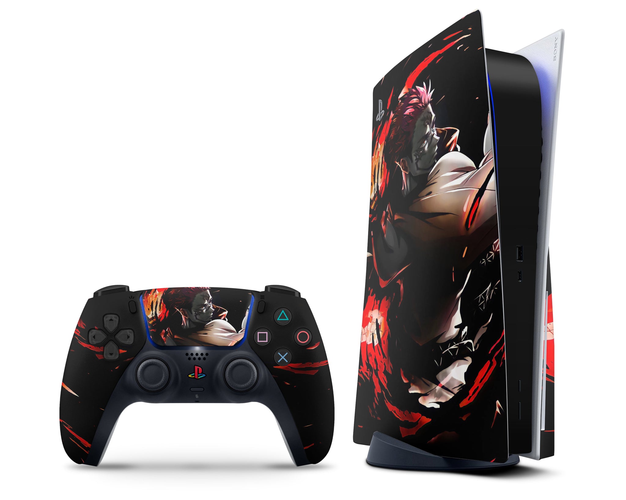 Jujutsu Kaisen Sukuna Red PS5 PS5 Skin – Anime Town Creations