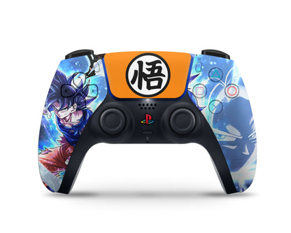 Anime Town Creations PS5 Dragon Ball Goku Ultra Instinct Super Saiyan PS5 Skins - Anime Dragon Ball PS5 Skin