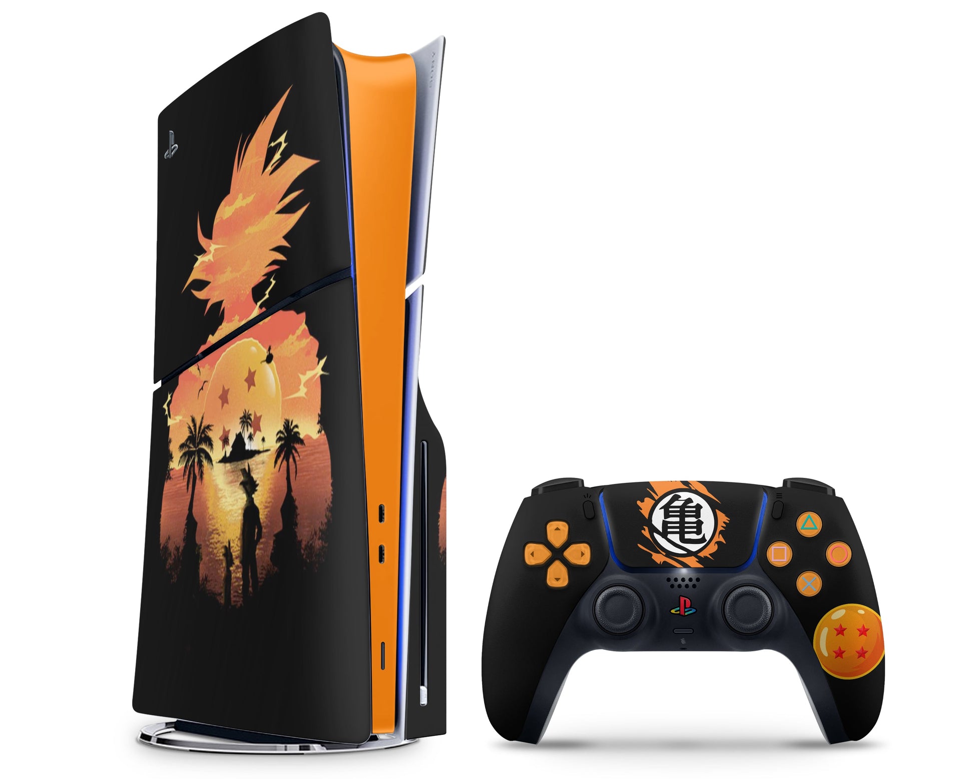 Anime Town Creations PS5 Slim Dragon Ball Z Goku Black PS5 Slim Skins - Anime Dragon Ball PS5 Slim Skin