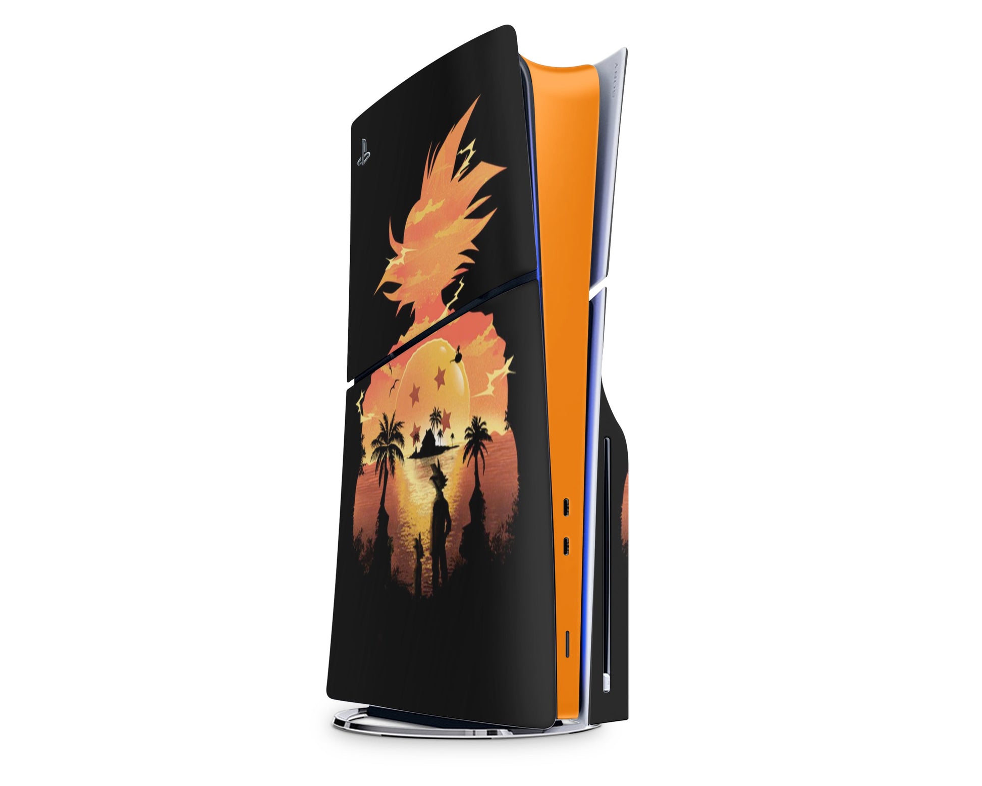 Anime Town Creations PS5 Slim Dragon Ball Z Goku Black PS5 Slim Skins - Anime Dragon Ball PS5 Slim Skin