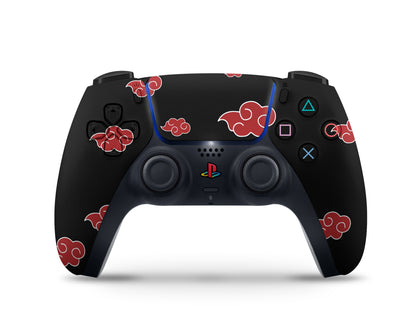 Anime Town Creations PS5 Akatsuki Clouds Pattern PS5 Skins - Anime Ninja PS5 Skin