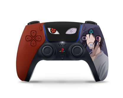 Anime Town Creations PS5 Rinnegan Sharingan Black Red PS5 Skins - Anime Ninja PS5 Skin