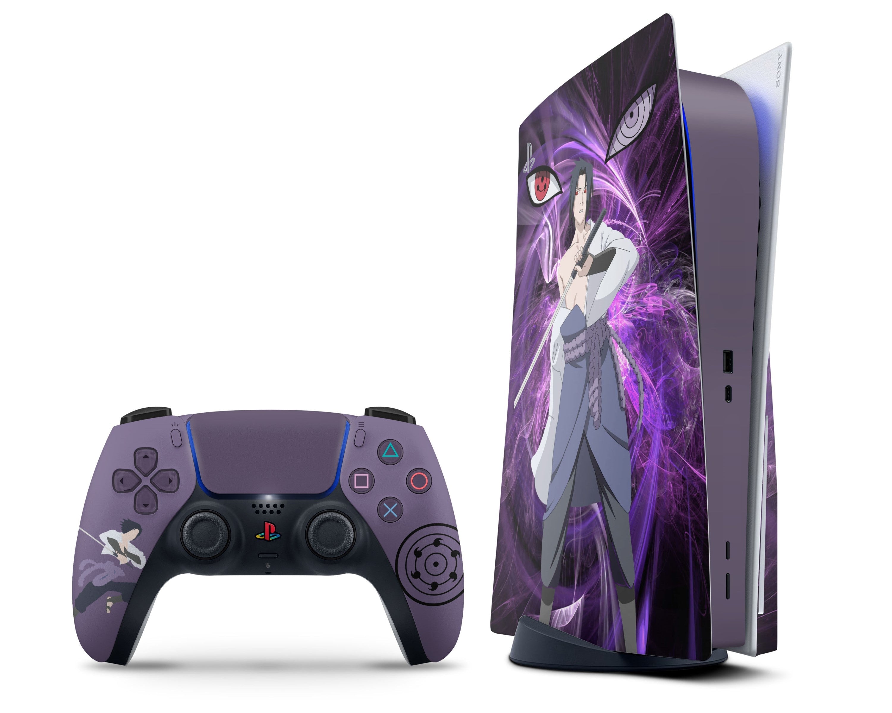 Uchiha Rinnegan Purple PS5 PS5 Skin – Anime Town Creations