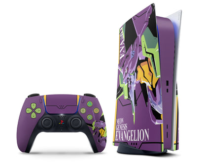 Anime Town Creations PS5 Neon Evangelion Genesis Unit 01 PS5 Digital Skins - Anime Neon Evangelion Genesis PS5 Skin