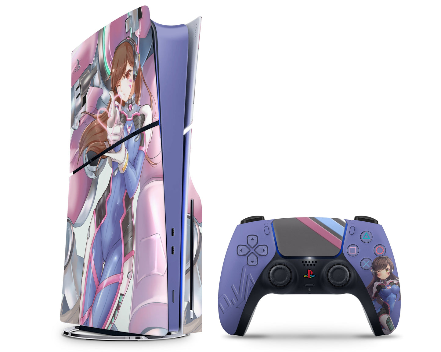 Anime Town Creations PS5 Slim Overwatch D.VA PS5 Slim Skins - Anime Overwatch PS5 Slim Skin