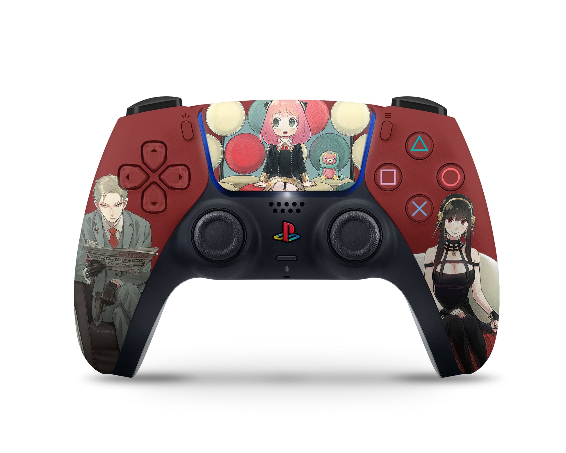 Anime Town Creations PS5 Slim Spy x Family Forger Fam PS5 Slim Skins - Anime Spy x Family PS5 Slim Skin