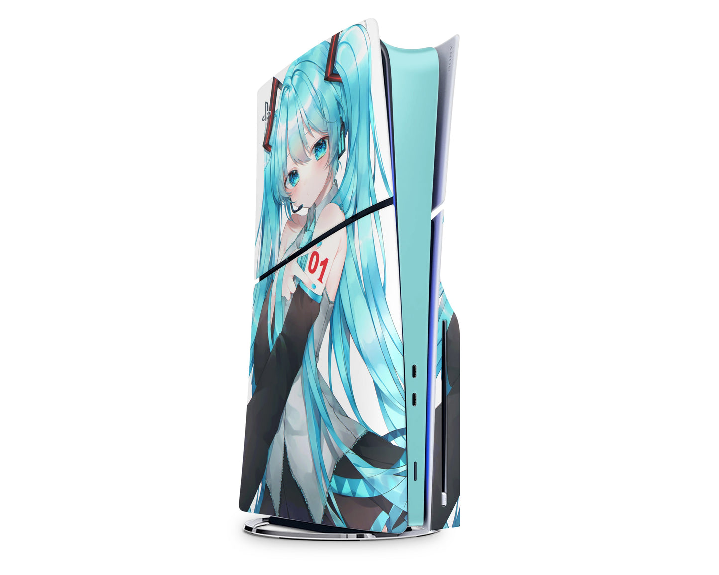 Anime Town Creations PS5 Slim Hatsune Miku PS5 Slim Skins - Anime Hatsune Miku PS5 Slim Skin