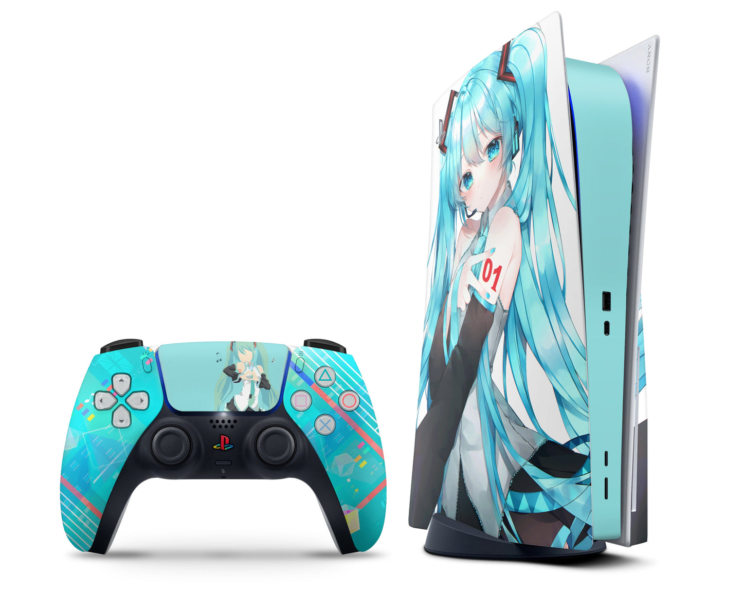 Anime Town Creations PS5 Hatsune Miku PS5 Digital Skins - Anime Hatsune Miku PS5 Skin