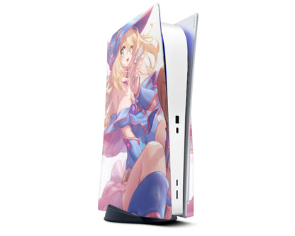 Anime Town Creations PS5 Yugioh Dark Magician Girl PS5 Skins - Anime Yu-Gi-Oh PS5 Skin