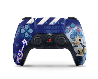 Anime Town Creations PS5 Slim Dragon Ball Vegeta Hype PS5 Slim Skins - Anime Dragon Ball PS5 Slim Skin