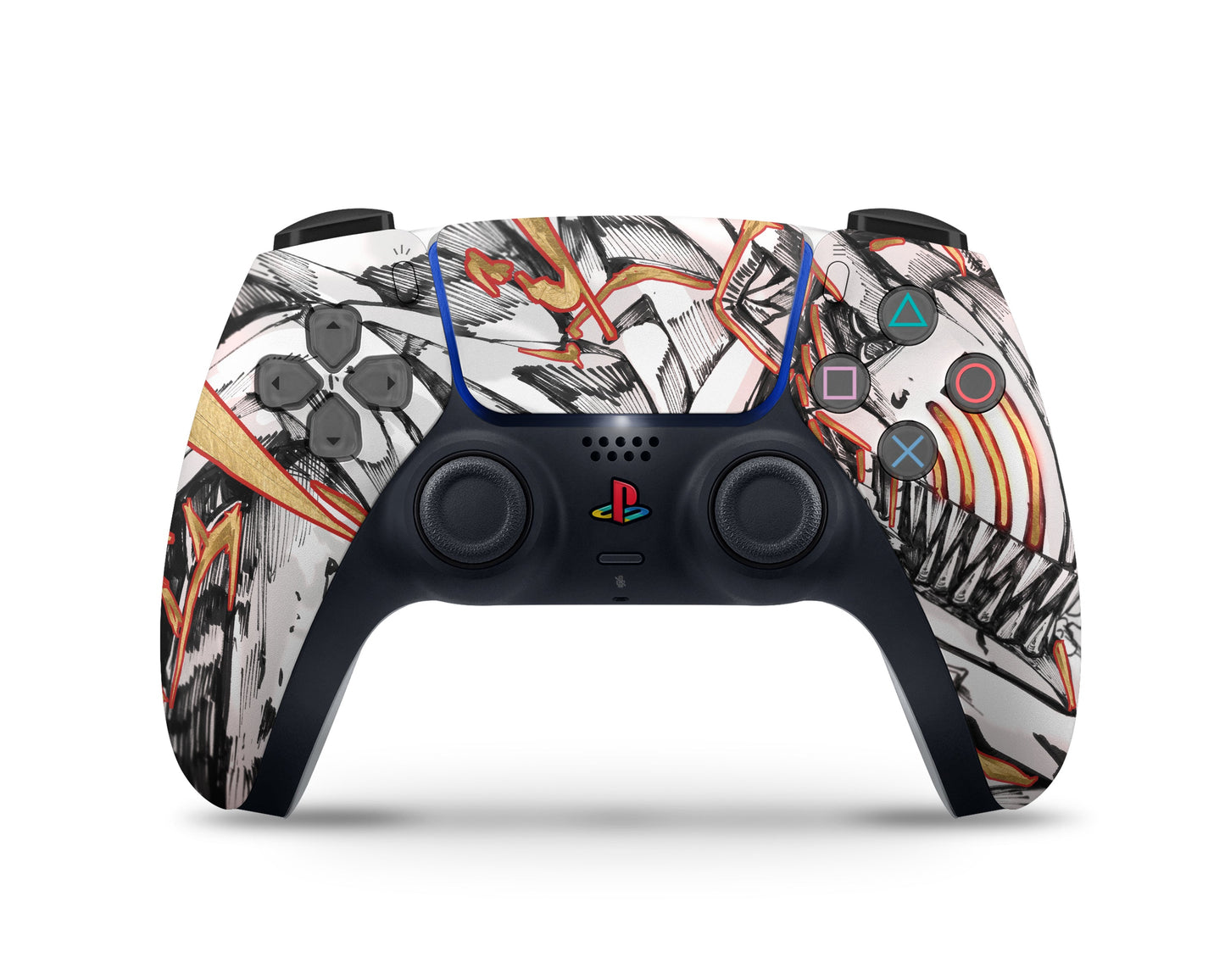 Anime Town Creations PS5 Slim Chainsaw Man Denji Black and White PS5 Slim Skins - Anime Chainsaw Man PS5 Slim Skin