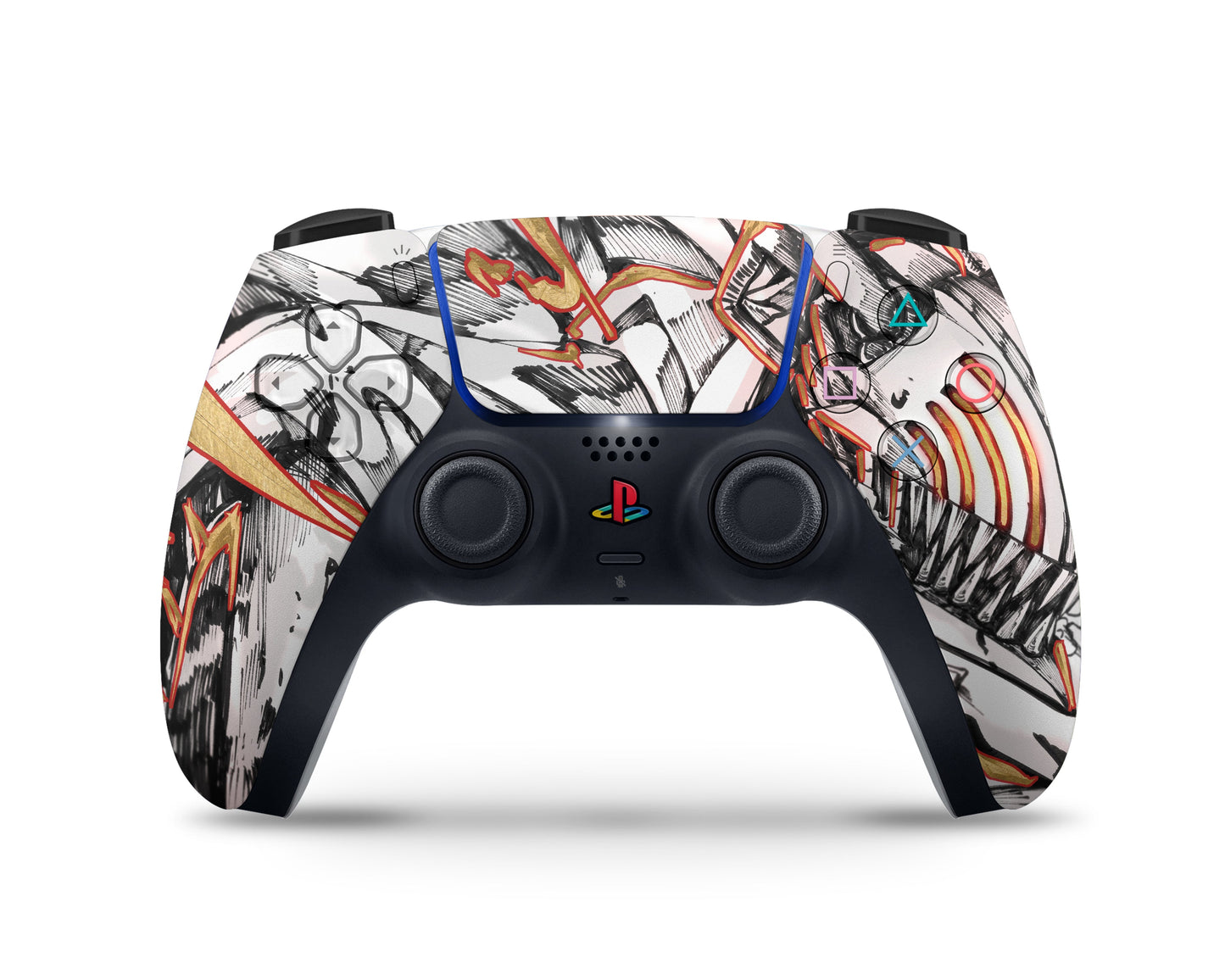 Anime Town Creations PS5 Chainsaw Man Denji Black and White PS5 Skins - Anime Chainsaw Man PS5 Skin