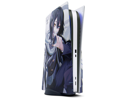 Anime Town Creations PS5 Demon Slayer Obanai Iguro Serpent Hashira PS5 Skins - Anime Demon Slayer PS5 Skin