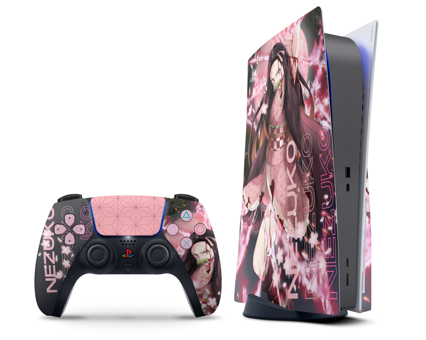 Anime Town Creations PS5 Demon Slayer Nezuko Hype PS5 Skins - Anime Demon Slayer PS5 Skin