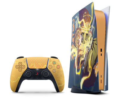 Anime Town Creations PS5 Demon Slayer Zenitsu Hype PS5 Skins - Anime Demon Slayer PS5 Skin