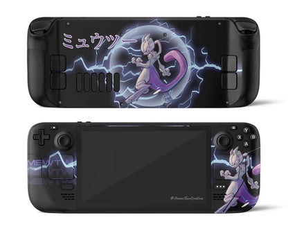 Anime Town Creations Steam Deck Pokemon Mewtwo Vinyl only Skins - Anime Pokemon Steam Deck Skin