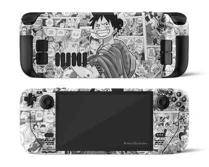 Anime Town Creations Steam Deck One Piece Luffy Manga Vinyl only Skins - Anime One Piece Steam Deck Skin