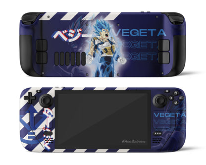 Anime Town Creations Steam Deck Dragon Ball Vegeta Hype Vinyl only Skins - Anime Dragon Ball Steam Deck Skin