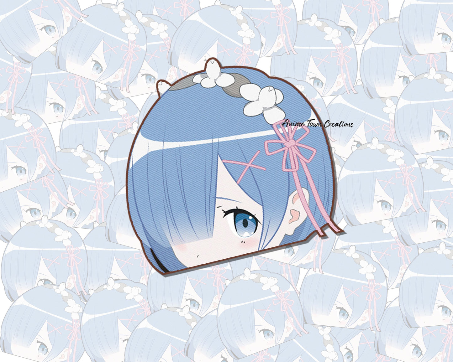 Anime Town Creations Sticker Re: Zero Ram Peeker 5" Accessories - Anime Re: Zero Sticker