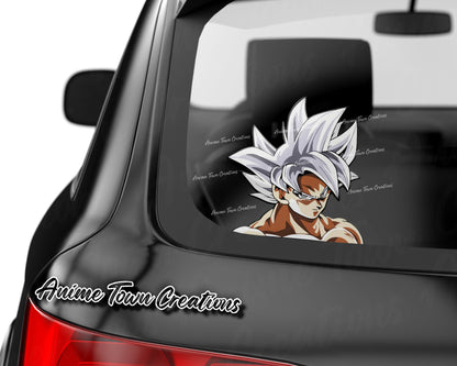 Anime Town Creations Sticker Dragon Ball Goku Ultra Instinct 8" Accessories - Anime Dragon Ball Sticker