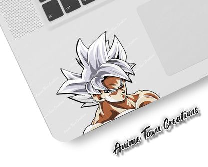 Anime Town Creations Sticker Dragon Ball Goku Ultra Instinct 5" Accessories - Anime Dragon Ball Sticker