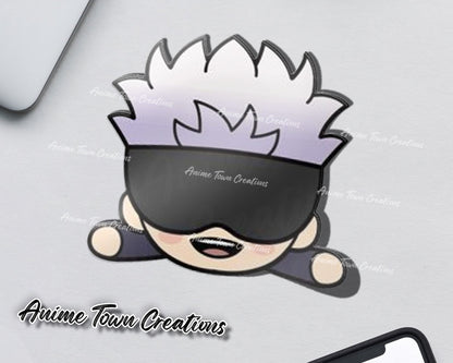 Anime Town Creations Sticker Jujutsu Kaisen Gojo Head 5" Accessories - Anime Jujutsu Kaisen Sticker