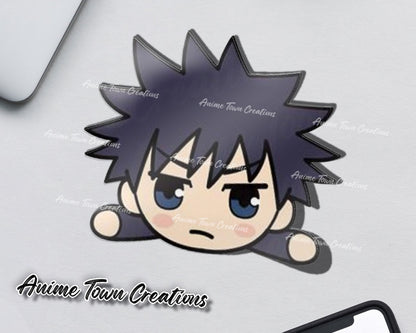 Anime Town Creations Sticker Jujutsu Kaisen Megumi Head 5" Accessories - Anime Jujutsu Kaisen Sticker