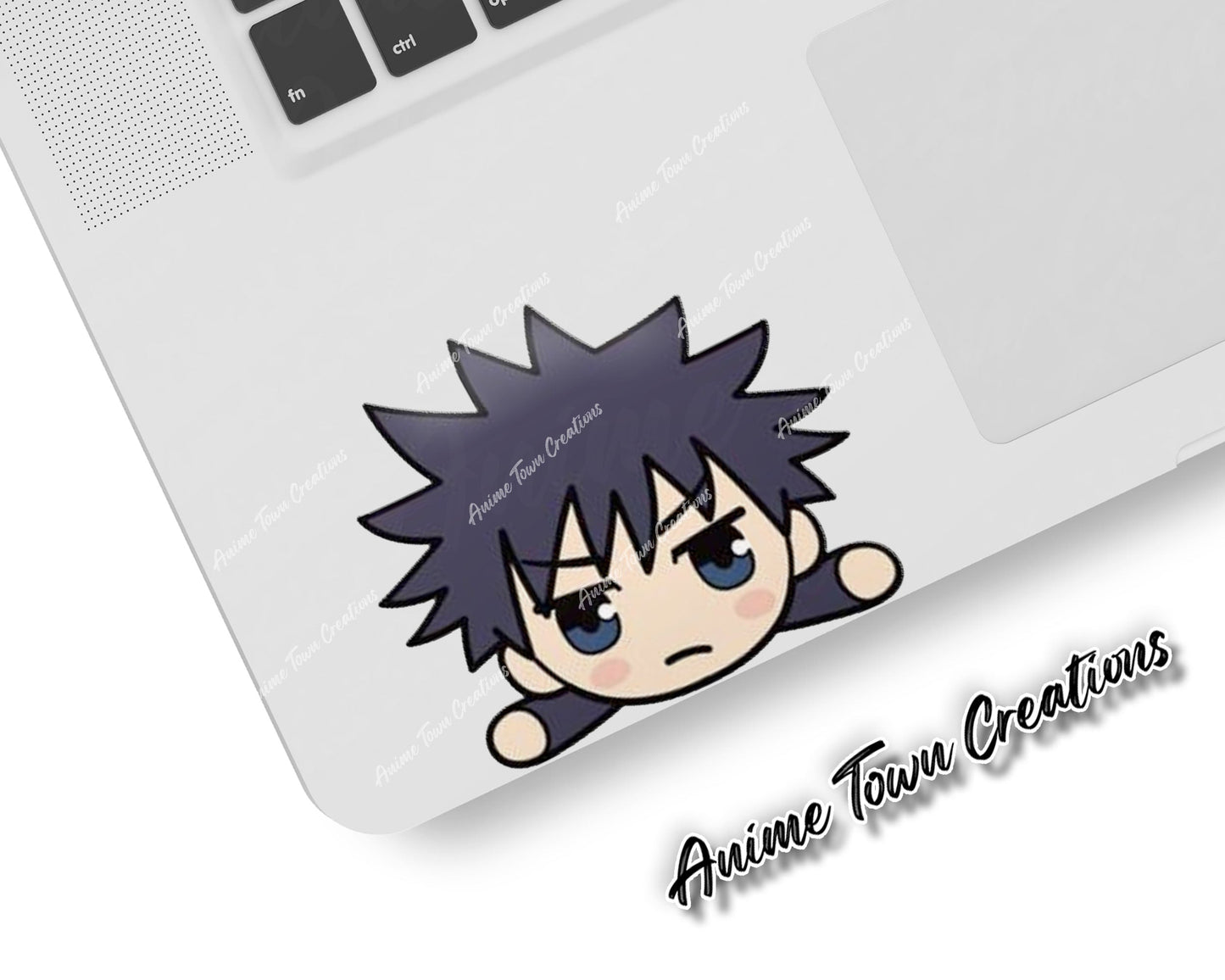 Anime Town Creations Sticker Jujutsu Kaisen Megumi Head 5" Accessories - Anime Jujutsu Kaisen Sticker