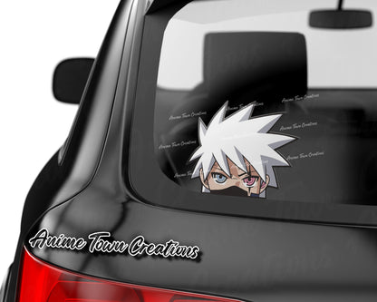 Anime Town Creations Sticker Kakashi Hatake Chibi Peeker 8" Accessories - Anime Naruto Sticker