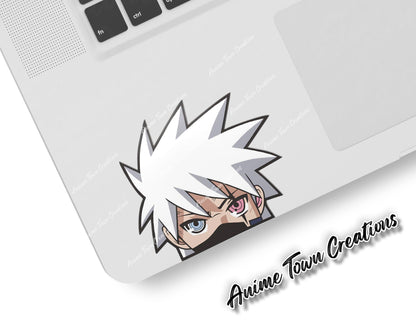 Anime Town Creations Sticker Kakashi Hatake Chibi Peeker 5" Accessories - Anime Naruto Sticker