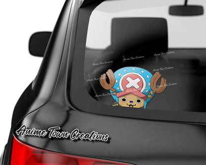 Anime Town Creations Sticker One Piece Chopper Peeker 8" Accessories - Anime One Piece Sticker