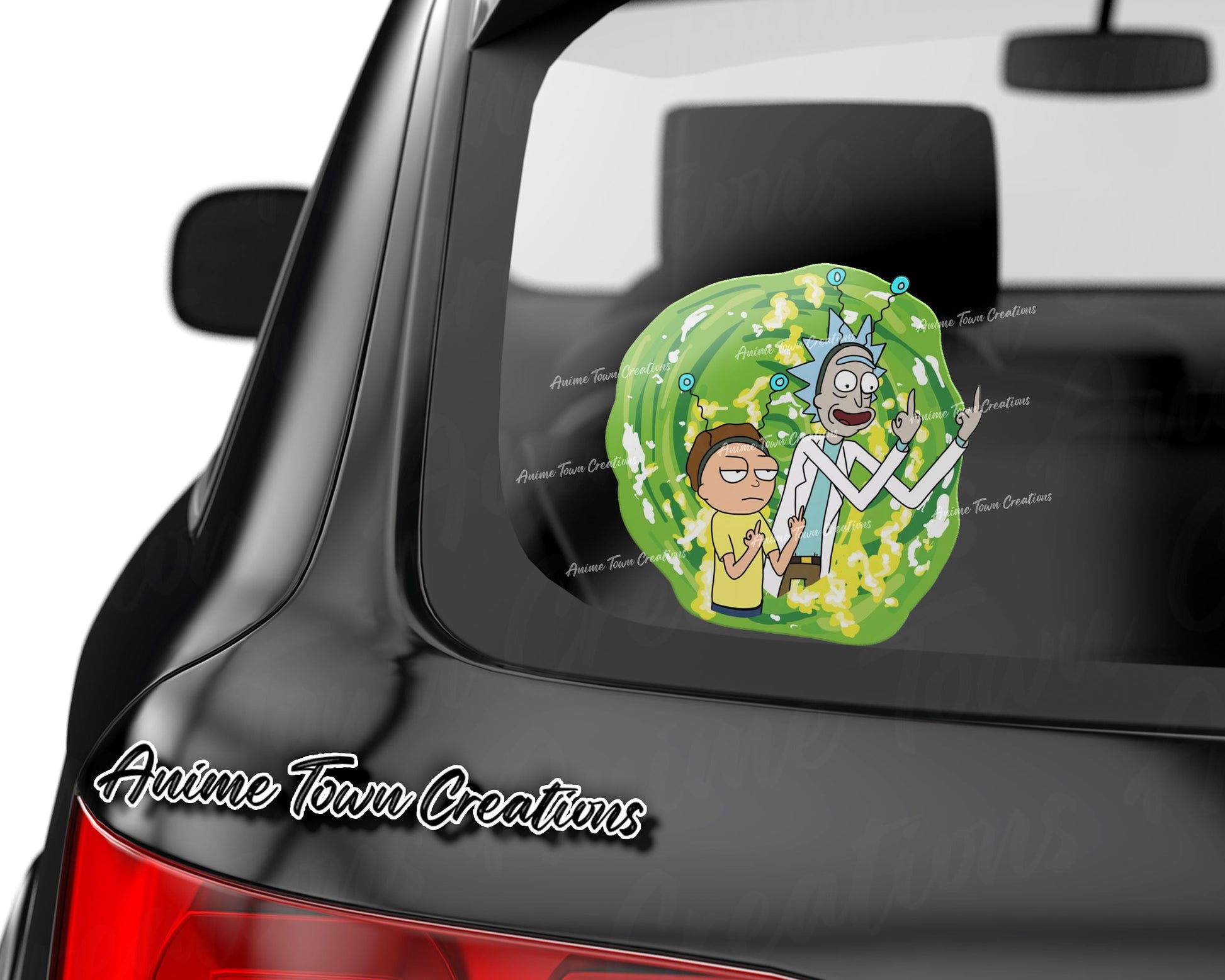 Anime Town Creations Sticker Rick And Morty Portal Fingers 8" Accessories - Anime Rick and Morty Sticker