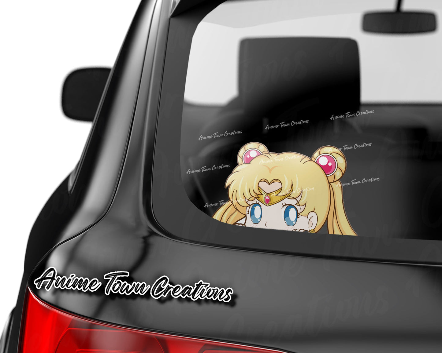 Anime Town Creations Sticker Sailor Moon Cutie Peeker 8" Accessories - Anime Sailor Moon Sticker