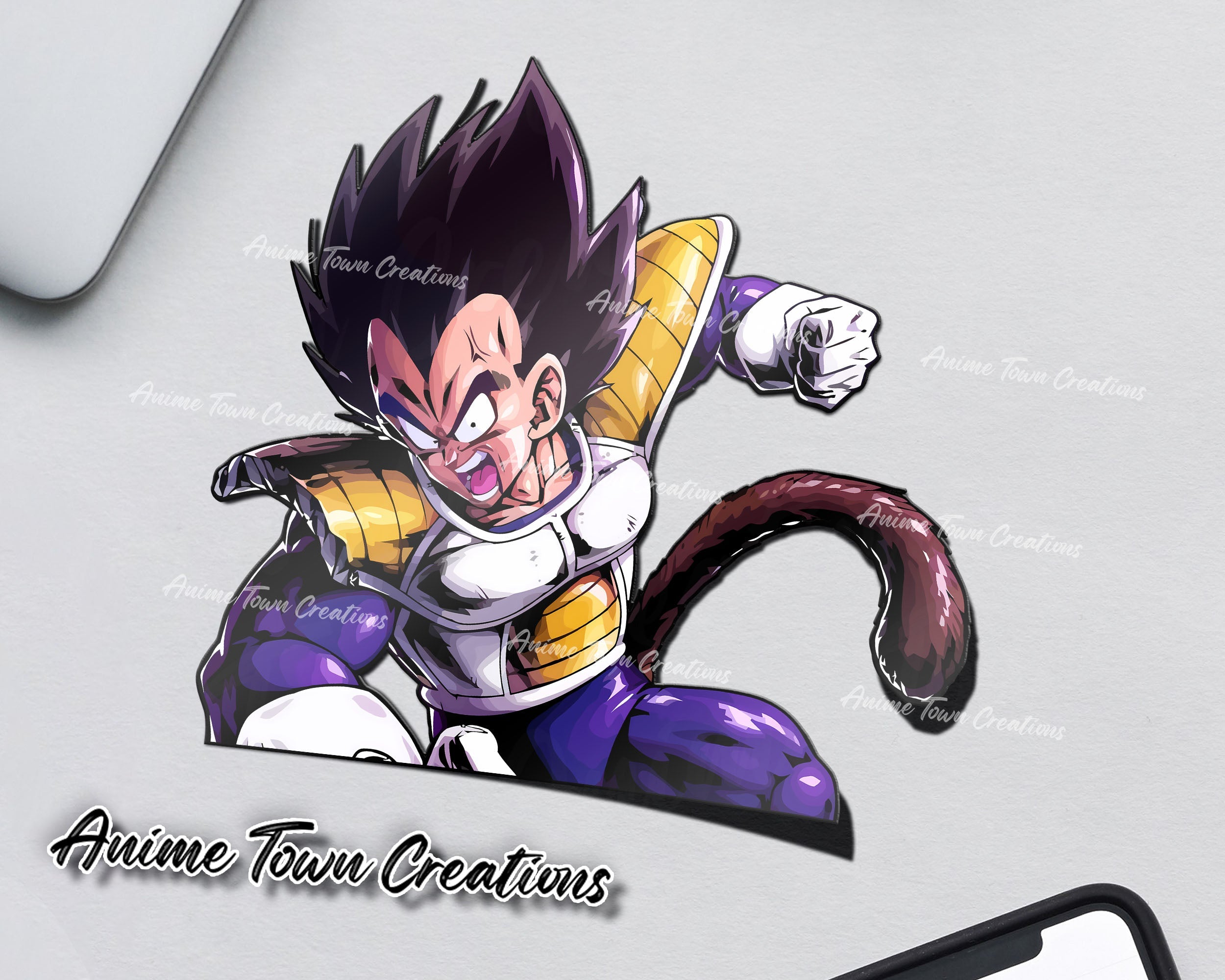 Dragon Ball Beast Vegeta Sticker Sticker – Anime Town Creations