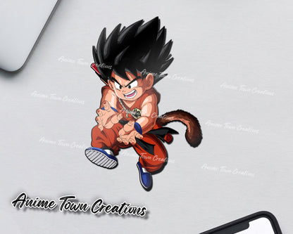 Anime Town Creations Sticker Dragon Ball Kid Goku 5" Accessories - Anime Dragon Ball Sticker