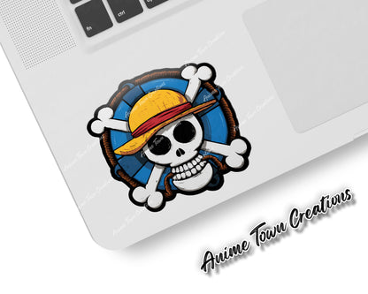 Anime Town Creations Sticker One Piece Strawhat Pirates 5" Accessories - Anime One Piece Sticker