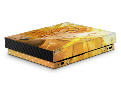 Anime Town Creations Xbox One Demon Slayer Zenitsu Xbox One S Skins - Anime Demon Slayer Xbox One Skin