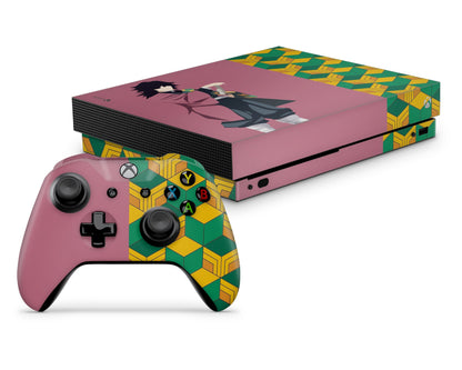 Anime Town Creations Xbox One Demon Slayer Giyu Xbox One Skins - Anime Demon Slayer Xbox One Skin