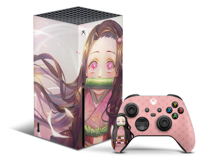 Demon Slayer Nezuko Cute Pink Xbox Series X & S Skin