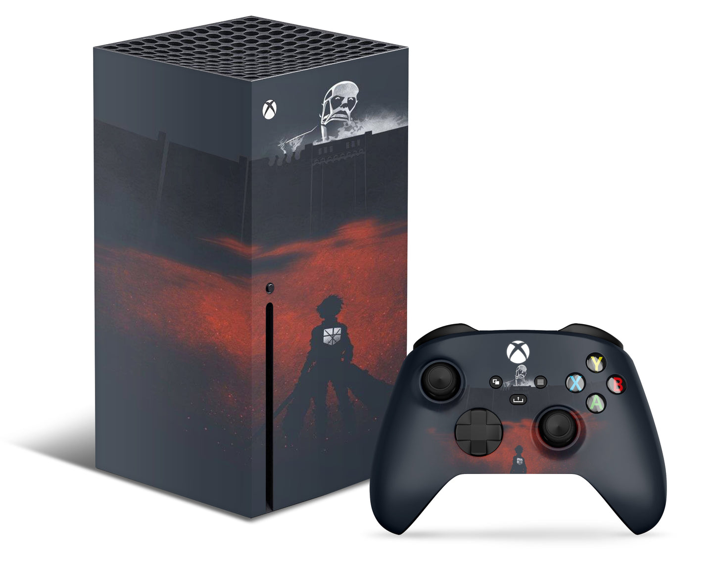 Xbox Xbox Series X Attack on Titan Grey Wall Xbox Series X Skins - Anime Attack on Titan & S Skin