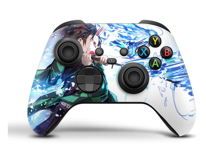 Anime Town Creations Xbox Series X Demon Slayer Tanjiro Water Breathing Style Xbox Series X Skins - Anime Demon Slayer Xbox Series X & S Skin