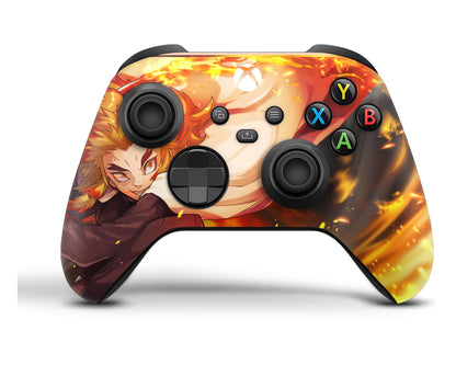 Anime Town Creations Xbox Series X Demon Slayer Rengoku Xbox Series X Skins - Anime Demon Slayer Xbox Series X & S Skin