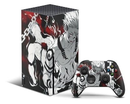 Anime Town Creations Xbox Series X Jujutsu Kaisen Sukuna Chains Xbox Series X Skins - Anime Jujutsu Kaisen Xbox Series X & S Skin