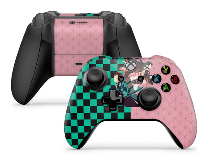 Demon Slayer Tanjiro and Nezuko Xbox One Controller Skin