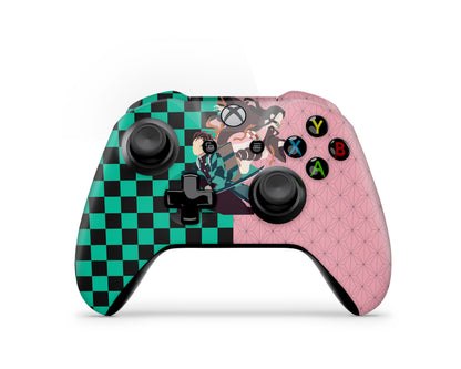 Demon Slayer Tanjiro and Nezuko Xbox One Controller Skin