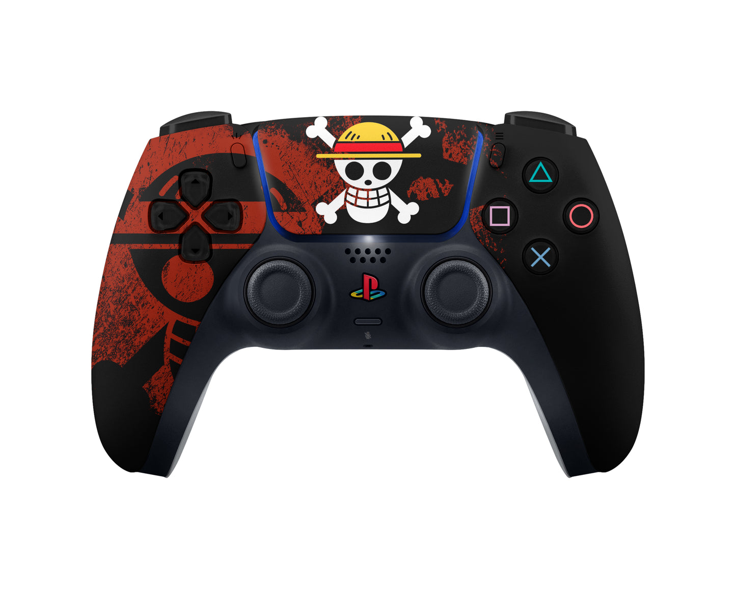 One Piece Luffy Black PS5 Controller Skin