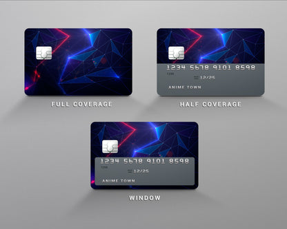 Anime Town Creations Credit Card Uno Reverse Blue Window Skins - Anime Quote Credit Card Skin